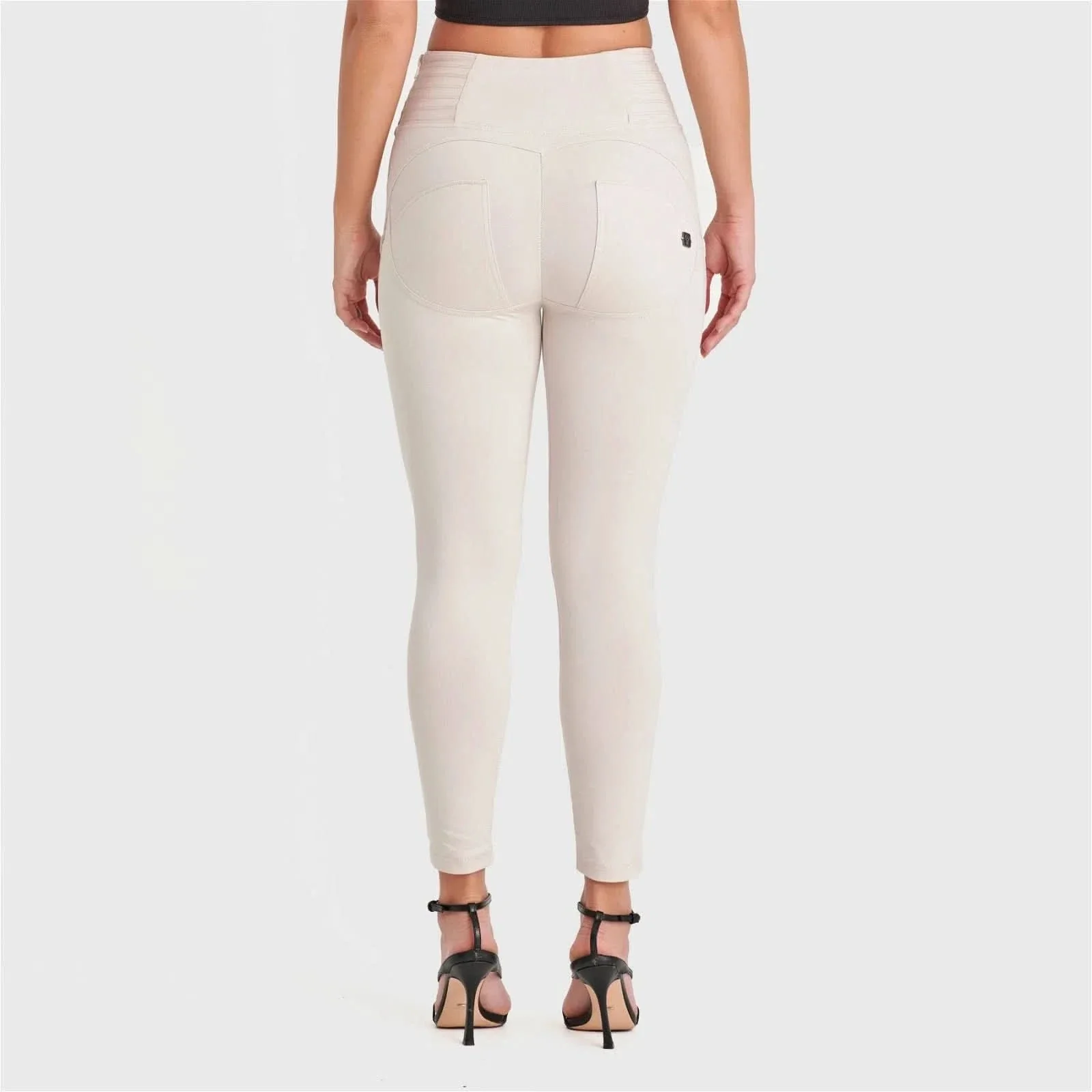 WRUP Biker Fashion - High Waisted - 7/8 Length - Champagne - Image 6