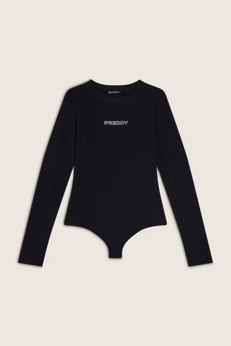 FREDDY Long Sleeve Bodysuit - Black - Image 2