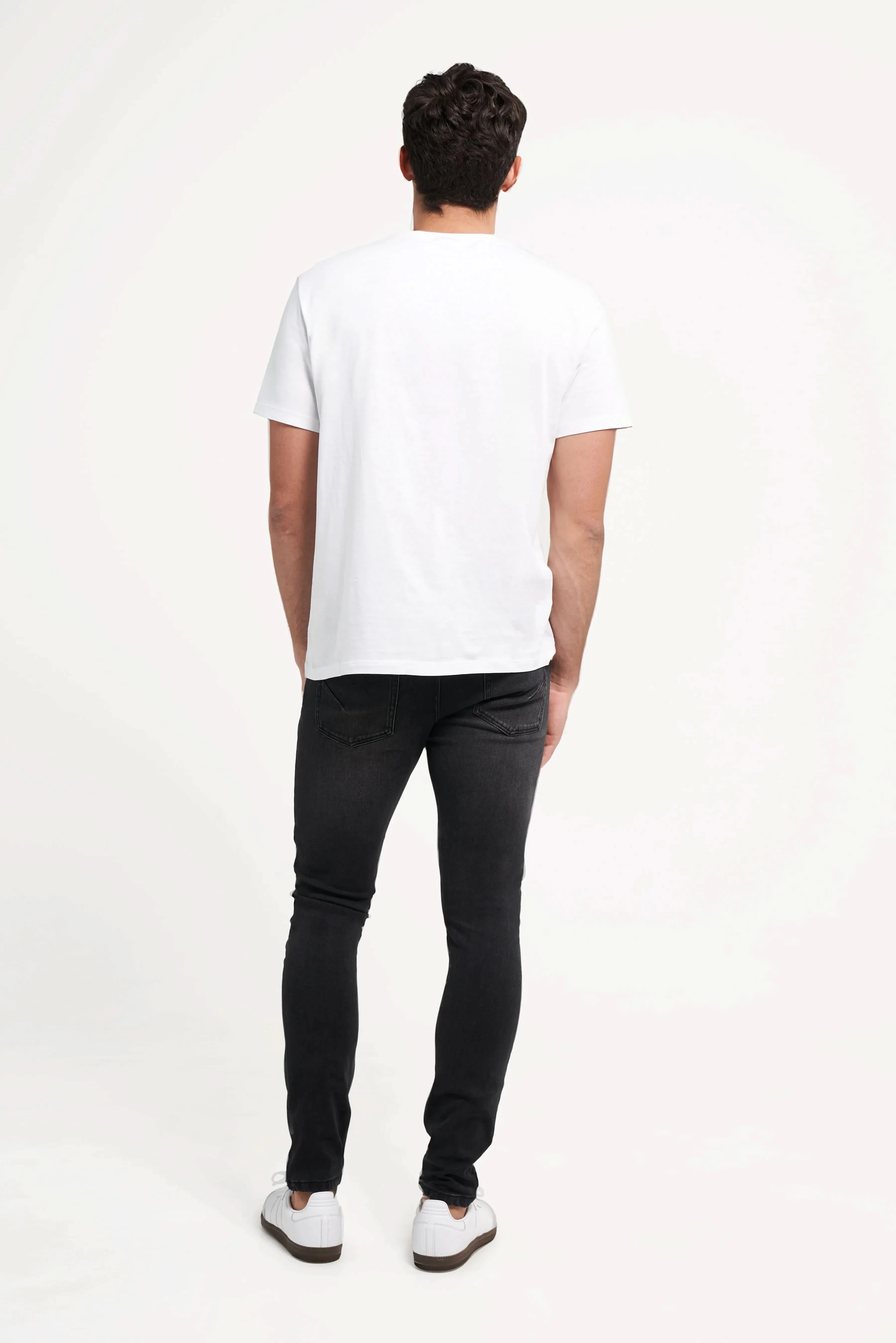 Freddy Men’s Jeans - Midnight Black with Black Stitching - Image 5