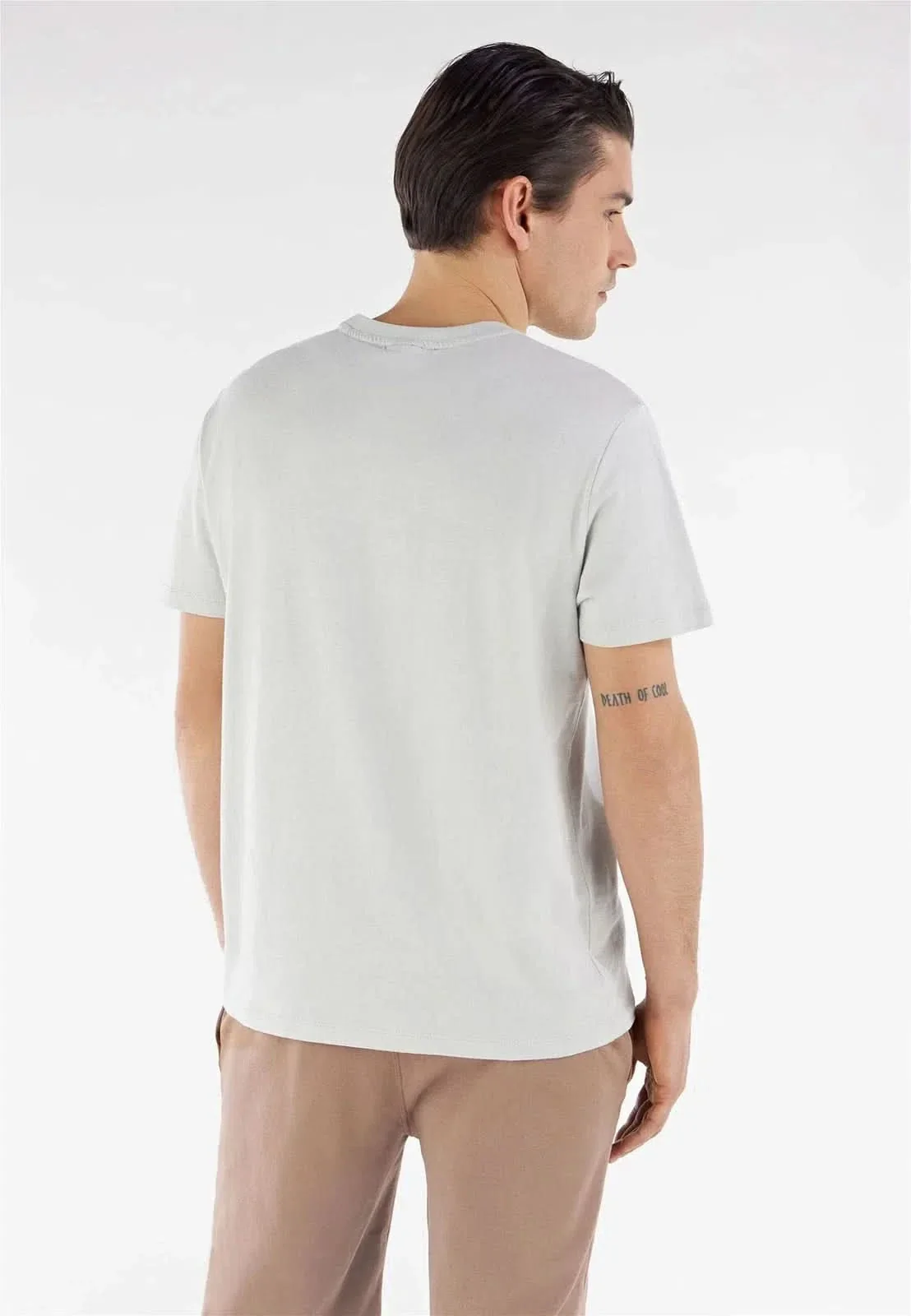 Men's Freddy Logo T Shirt - Light Grey - Image 3