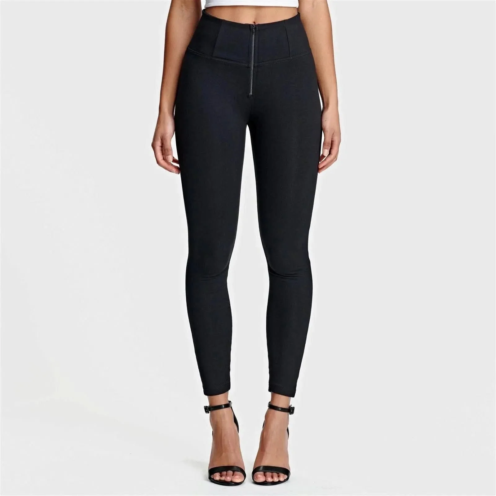 WRUP Fashion - High Waisted - 7/8 Length - Black - Image 4