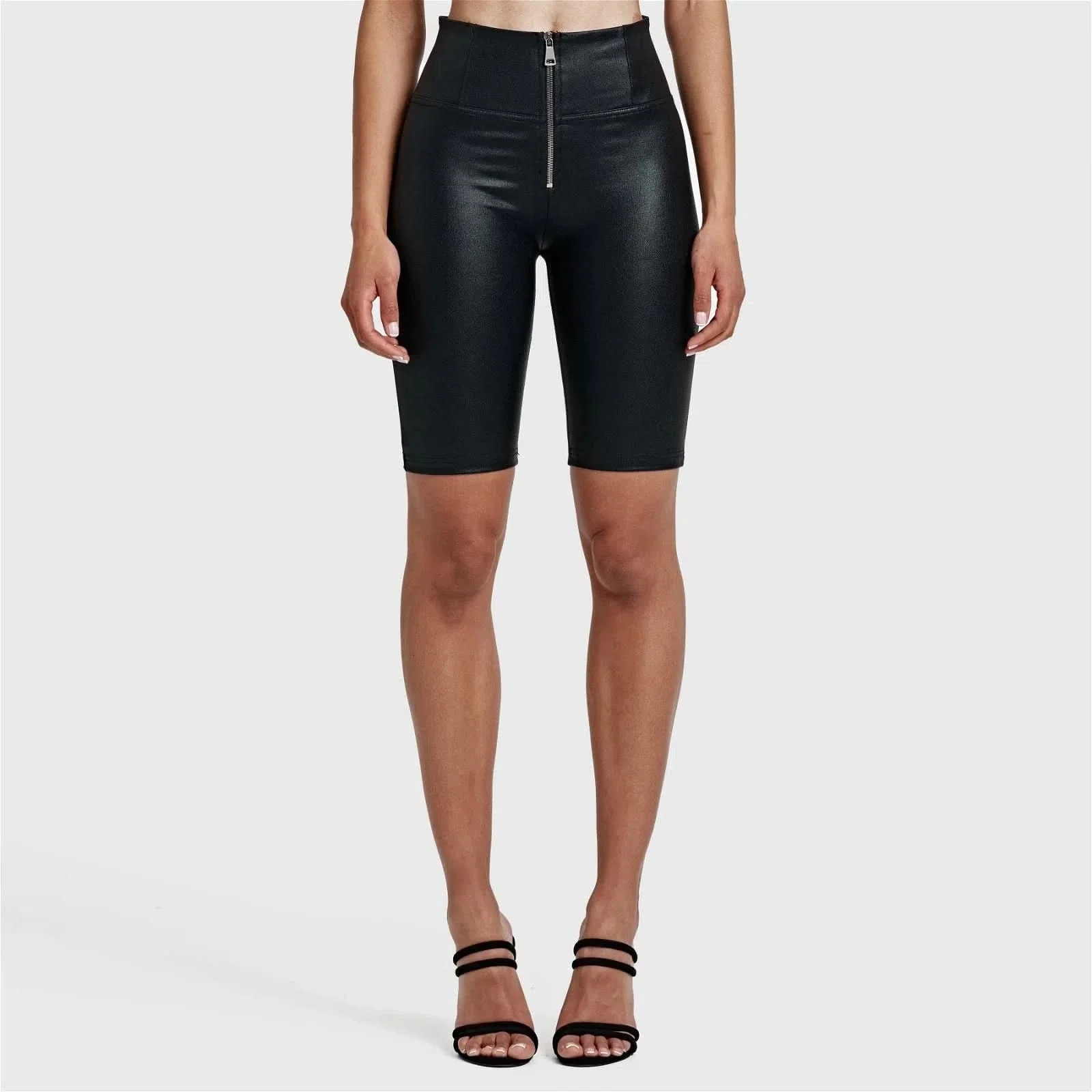 WRUP Metallic Lurex - High Waisted - Biker Shorts - Midnight Black - Image 6