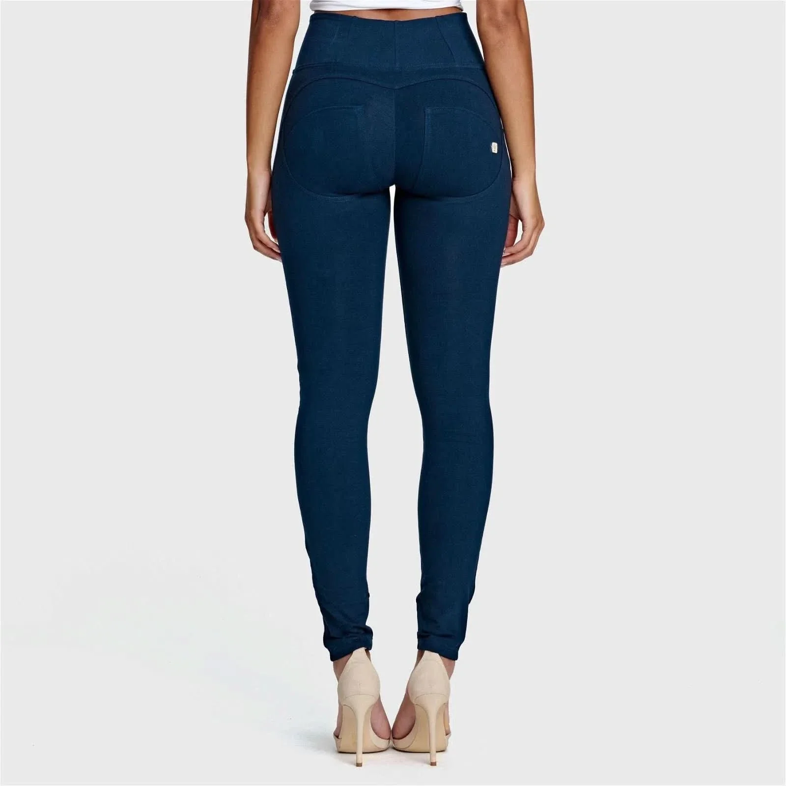 WRUP Fashion - High Waisted - Full Length - Navy Blue - Image 4