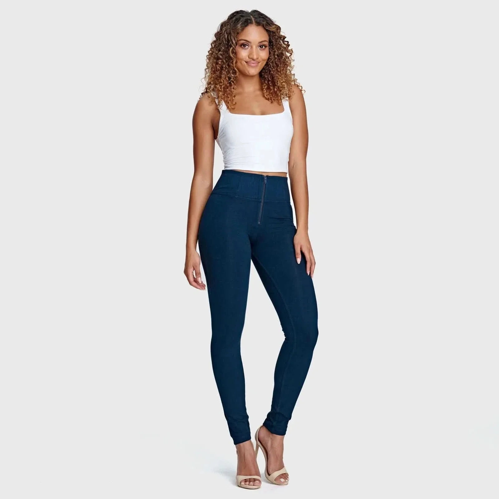 WRUP Fashion - High Waisted - Full Length - Navy Blue - Image 7