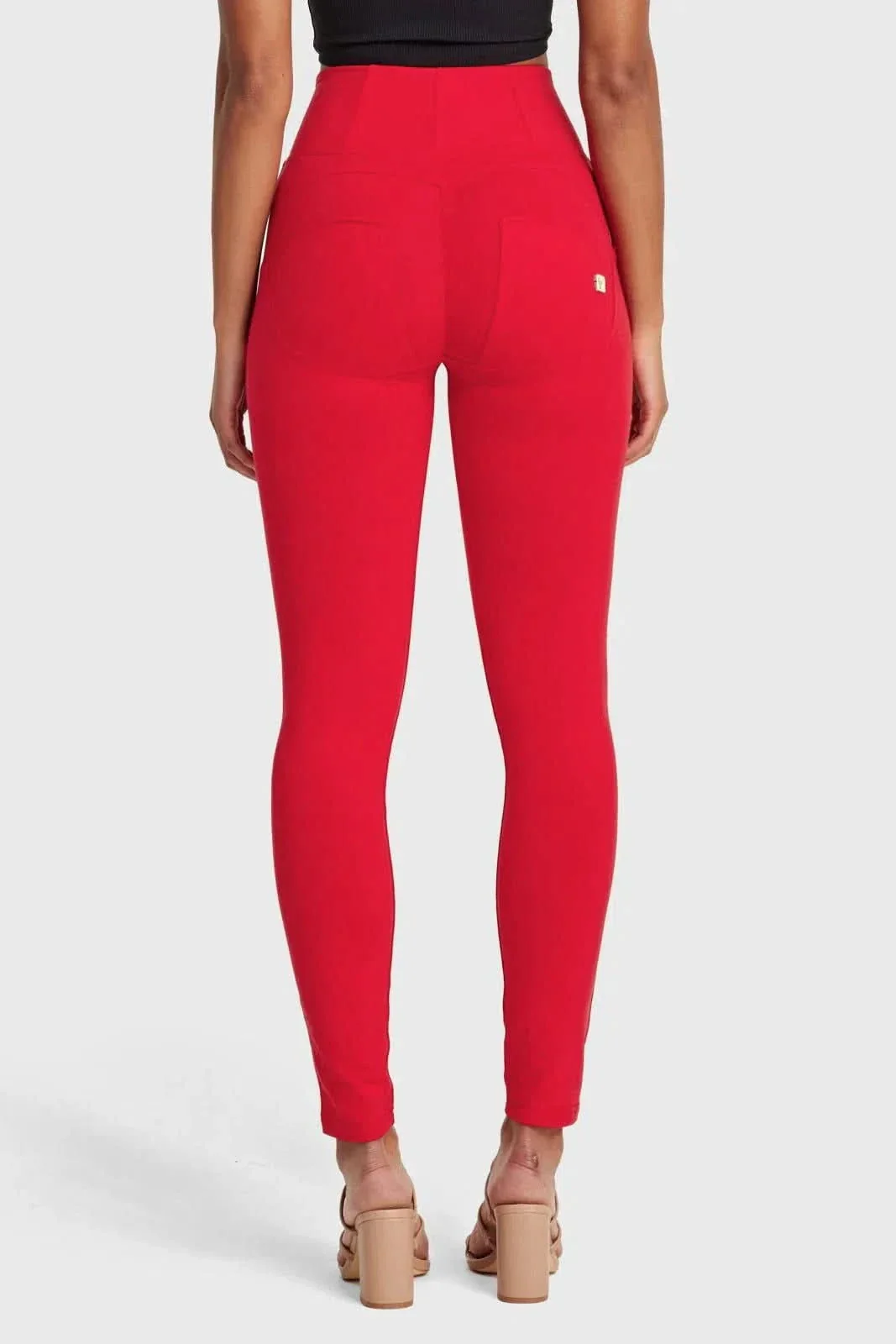 WRUP Fashion - High Waisted - Full Length - Red - Image 8
