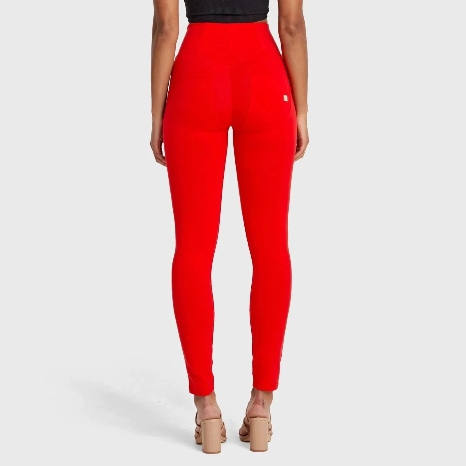 WRUP Fashion - High Waisted - Full Length - Red - Image 7
