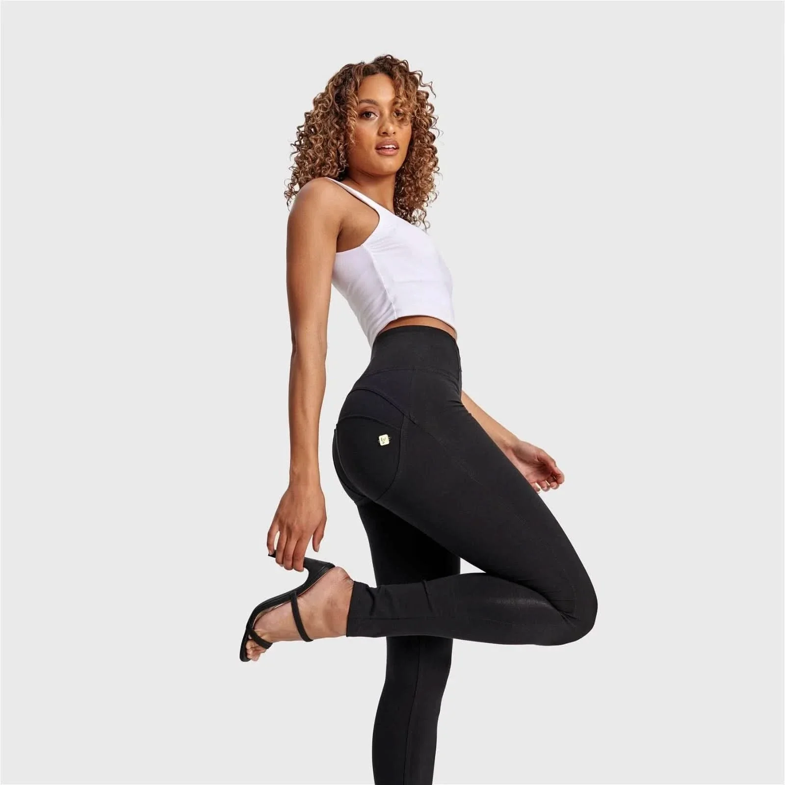WRUP Fashion - High Waisted - Full Length - Black - Image 2