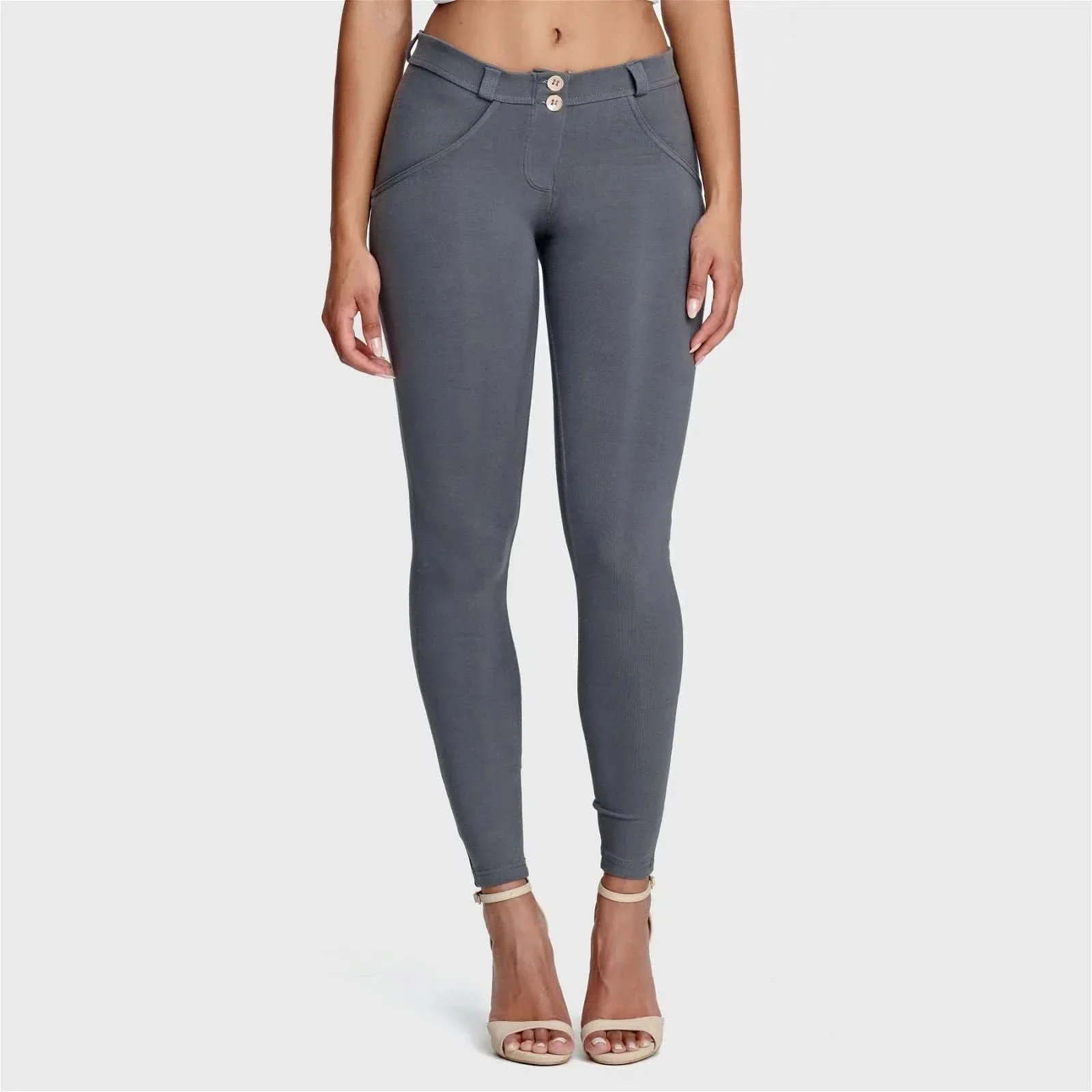 WRUP Fashion - Mid Rise - Full Length - Grey - Image 2