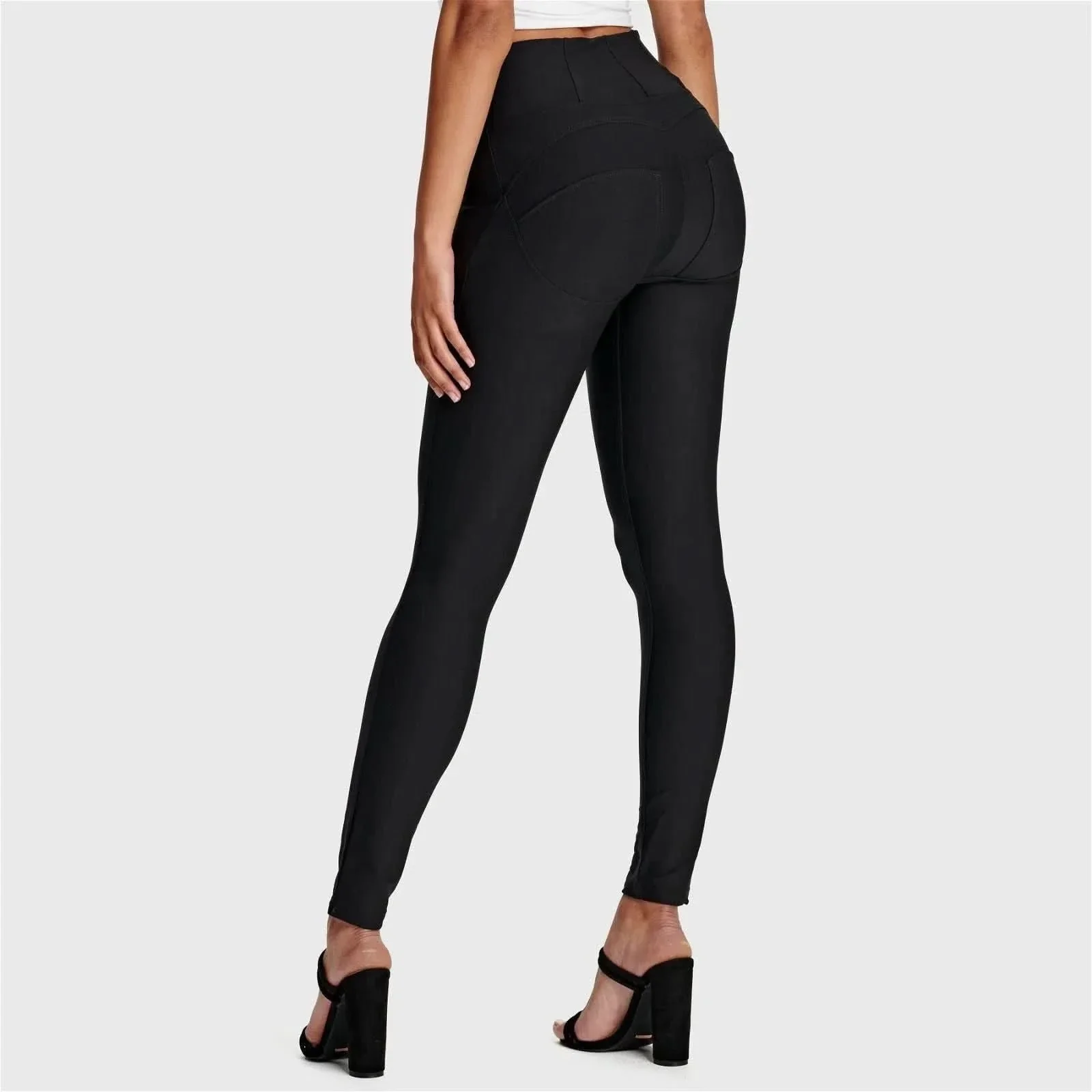 WRUP Thick Layered Diwo Pro - High Waisted - 7/8 Length - Black - Image 5