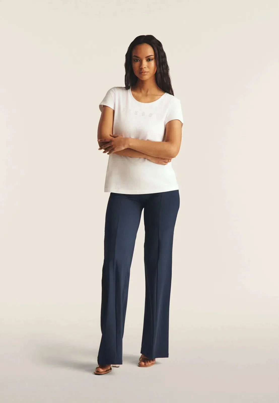 WRUP DIWO Boss Wear - High Waisted - Wide Leg - Deep Blue - Image 7