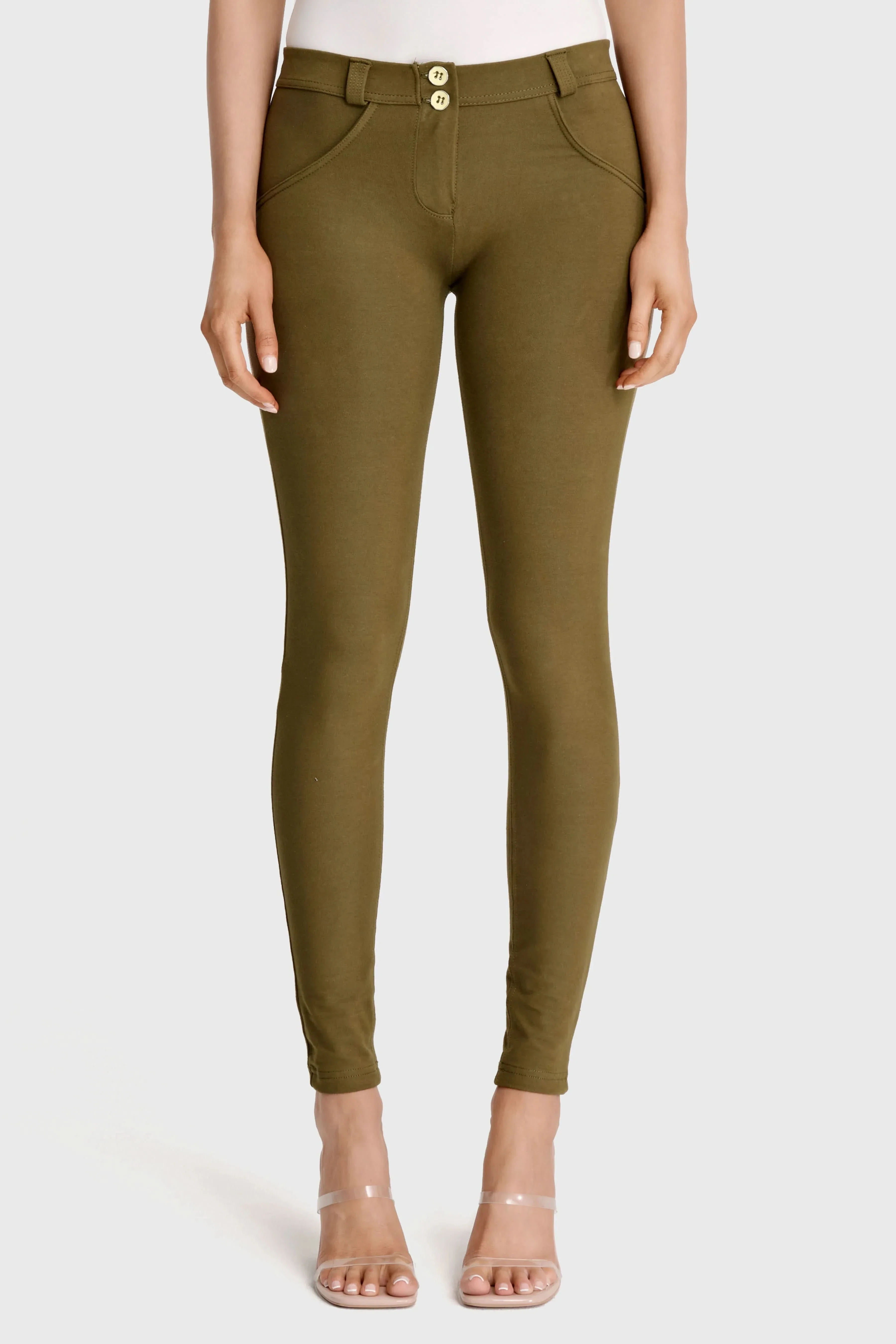 WRUP Fashion - Mid Rise - Full Length - Military Green - Image 3